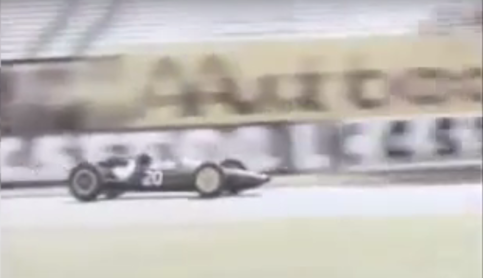 Jim Clark winning Aintree GP